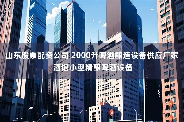 山东股票配资公司 2000升啤酒酿造设备供应厂家 酒馆小型精酿啤酒设备